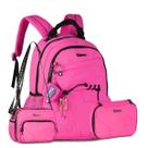 Mochila Luluca com Lancheira e Estojo Kit Completo Adolescente