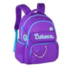Mochila Luluca Escolar Costas Juvenil Original Clio Roxo