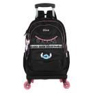 Mochila luxcel infantil stitch ohana com rodas mc50082sc