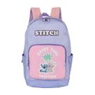 Mochila Luxcel Stitch Menina Escolar Roxo