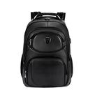Mochila Mala Couro Executiva Impermeável PRETO -MARROM