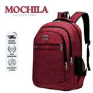 Mochila Mala Grande de Viagem Bolsa Unissex em Nylon Reforçado com Estilo Moderno