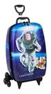 Mochila Malinha 3d Buzz Lightyear Azul 3 Rodinhas Grande