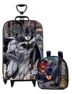 Mochila Malinha Escolar Batman Justice Rodinhas G Lancheira