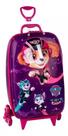 Mochila Malinha Patrulha Canina Skye Rosa com 6 rodinhas Maxtoy