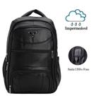 Mochila Masculina Couro Reforçada Notebook Impermeável Executiva com USB