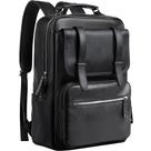 Mochila MATE ELAN em couro para laptop 15,6" preta