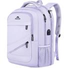 Mochila MATEIN para laptop extra grande de 18,4" com porta USB roxa