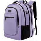 Mochila MATEIN Travel expansível para laptop de 15,6" USB roxa Mochila MATEIN Travel expansível para laptop de 15,6" USB roxa