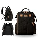 Mochila Maternidade Impermeável Ergonômica Multifuncional para Gestantes Mamãe e Bebê Menino Menina Versão Luxo Marca Maternity Dream Cor PRETA