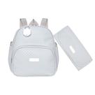 Mochila Maternidade Pirulitando Trocador Leveza Cinza
