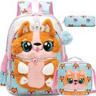 Mochila Meetbelify Kids for Girls School com lancheira 6-8Y