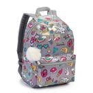 Mochila metalizada 15" prata