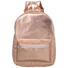 Mochila Metalizada Dourada Rosê Rafi 4008