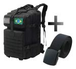 Mochila Militar Grande Impermeável 50l Brinde Patch E Cinto
