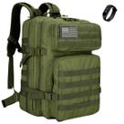 Mochila Militar Masculina Camping Grande Reforçada Com Relógio