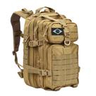 Mochila Militar Tática Impermeável 50 Litros Grande Reforçada com Bandeira do Brasil