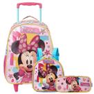 Mochila Minnie Infantil + Lancheira Térmica + Estojo Xeryus