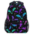 Mochila MNSRUU Student School Halloween Luminous Bats unissex
