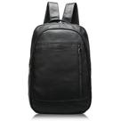 Mochila moderna Karoukee Top de couro genuíno para homens preta