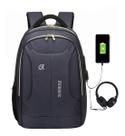 Mochila Moderna Usb/fone Impermeável Notebook Reforçada Top