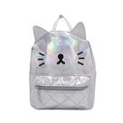 Mochila MOSSTYUS Laser Holographic para mulheres Silver Cat