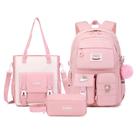 Mochila MUSEVOS Kawaii Girls for School com sacola rosa, 3 peças