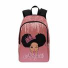 Mochila MyPhotoPrint Custom Afro Pop Queen impermeável de nylon
