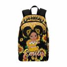 Mochila MyPhotoPrint personalizada casual unissex com girassol amarelo