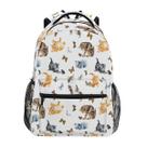 Mochila Nander Laptop Travel Cute Cats Hunts On Butterfly