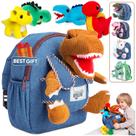 Mochila Naturally KIDS Toddler com brinquedos de pelúcia de dinossauro 2-5 Mochila Naturally KIDS Toddler com brinquedos de pelúcia de dinossauro 2-5