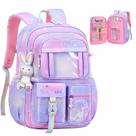 Mochila Nzahdwu Cute Kids 18.1 para laptop anti-roubo roxa Mochila Nzahdwu Cute Kids 18.1 para laptop anti-roubo roxa