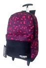 Mochila Onça Menina Aula Escolar Rodinhas DL
