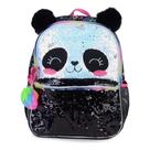 Mochila Pacific Pack Me Panda Lantejoulas Preto