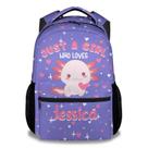 Mochila PAKKITOP Custom Axolotl 16 Kawaii para crianças e meninas