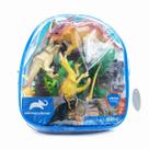 Mochila para Criança Com 12 Dinossauros de Brinquedo