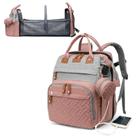 Mochila para Fraldas Astro Alan Baby com Trocador - Cinza e Rosa