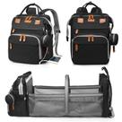 Mochila para Fraldas Astro Alan Baby - Com Trocador - Preta