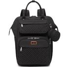 Mochila para fraldas BabbleRoo 26L com trocador preta
