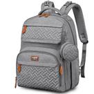 Mochila para Fraldas BabbleRoo - Multifuncional e Impermeável (Cinza)