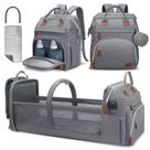 Mochila para fraldas DERJUNSTAR Bolsa de fraldas multifuncional cinza