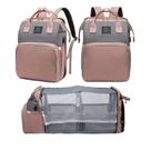 Mochila para fraldas Fandiar com trocador rosa