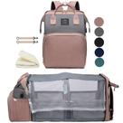 Mochila para Fraldas Houscly com Trocador - Rosa