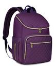 Mochila para fraldas LOVEVOOK de grande capacidade impermeável roxa
