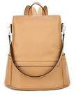Mochila para fraldas MIA + SOPHIA Leather com trocador marrom