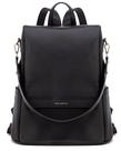 Mochila para fraldas MIA + SOPHIA Leather com trocador preto
