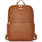 Mochila para laptop BOSTANTEN em couro genuíno para mulheres de 15,6 polegadas