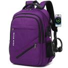 Mochila para laptop FENGDONG Durable Waterproof Travel 17.3" roxa