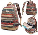 Mochila para laptop Kinmac New Bohemian Massage Straps 15,6 polegadas