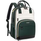 Mochila para laptop LOVEVOOK para mulheres de 15,6" à prova d'água bege